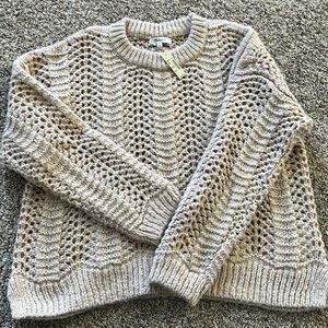 Madewell Crew Neck Cable Sweater